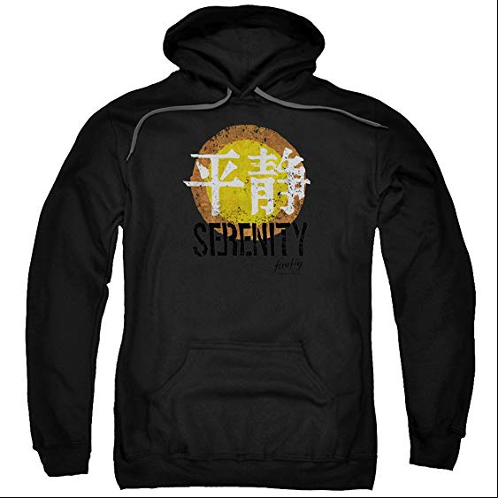 firefly serenity logo pull over hoodie sweatshirt