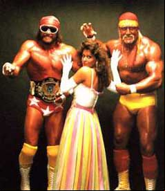 the mega powers randy savage miss elizabeth and hulk hogan